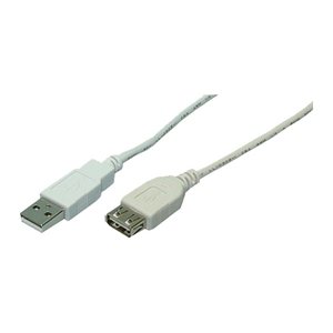 Logilink USB Kabel A -> A St/Bu 2m grau
