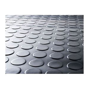 WESEMEYER Gummimatte mit Flachnoppen schwarz 120,0 x 200,0 cm