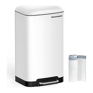 SONGMICS Mülleimer 30,0 l weiß, 1 St.