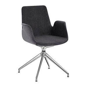 Mayer Besuchersessel myHELIOS anthrazit Aluminium poliert Stoff 58,0 x 55,0 x 88,0 cm, 1 St.
