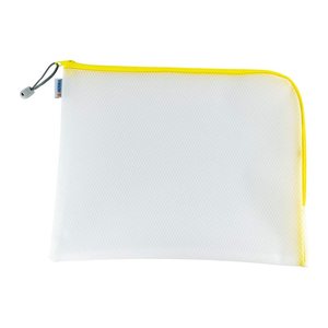 HERMA Reißverschlussbeutel DIN A4 überbreit transparent/gelb, 1 St.