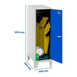 Simonrack Spind SIMONLOCKER DISM blau, grau 8425437121579, 1 Schließfach 40,0 x 50,0 x 101,5 cm