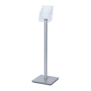 Showdown® Displays Prospektständer MB3C160 transparent DIN A5 3 Fächer 33,0 x 33,0 x 106,0 cm, 1 St.