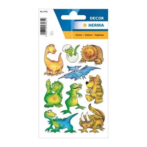 HERMA Aufkleber 3431 Dinos, 27 Etiketten