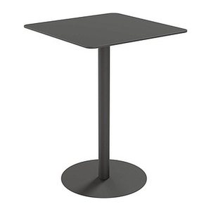meet powered by PAPERFLOW CROSS Stehtisch quadratisch HPL-Platte schwarz 80,0 x 80,0 x 110,0 cm, 1 St.