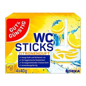 GUT&GÜNSTIG WC-Duftspüler Zitronenduft, 4 St.