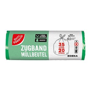 GUT&GÜNSTIG Müllbeutel 35,0 l grün, 20 St.