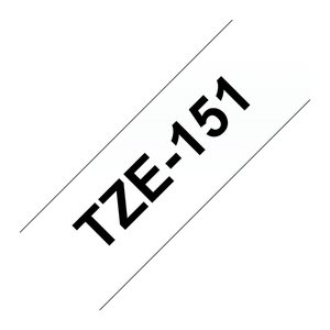 brother Schriftband TZe-151 TZE151, 24 mm, schwarz auf transparent, 1 St.