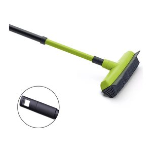 Nölle Gummibesen mit Teleskopstiel grün/schwarz Kunststoff 35,0 cm breit