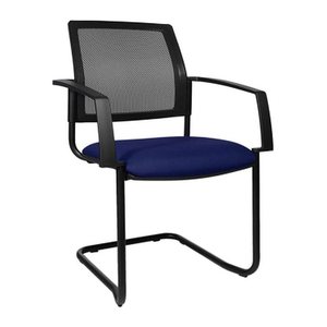 Topstar Besucherstühle BtoB 20 BB400A G260 blau, schwarz Stoff, 2 St.