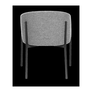 meet powered by PAPERFLOW Sessel MILO grau schwarz Stoff 57,0 x 50,0 x 71,0 cm, 1 St.