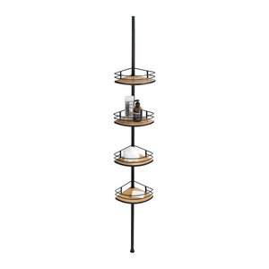 WENKO Teleskop-Duschregal Dolcedo braun 31,0 x 23,0 x 65,0-275,0 cm