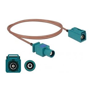 DELOCK Antennenkabel FAKRA Z St FAKRA Z Bu RG-316 RG-316 1m