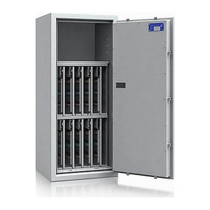 ISS safe4key Schlüsseltresor lichtgrau mit 560 Haken, Elektronikschloss, 50,0 x 42,0 x 115,0 cm, 1 St.