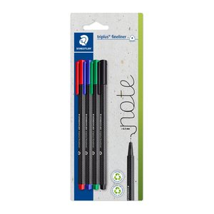 STAEDTLER triplus® Fineliner farbsortiert 0,3 mm, 4 St.