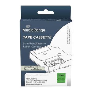 MediaRange Schriftbandka. Dymo D1/45019/S0720590 12mmx7m sw