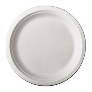 PAPSTAR Zuckerrohr-Teller pure weiß Ø 23,0 cm, 50 St.