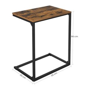 VASAGLE Beistelltisch rechteckig Spanplatte braun 55,0 x 35,0 x 66,0 cm, 1 St.