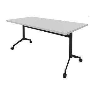 Quadrifoglio Mehrzwecktisch Pop-up grau, dunkelgrau rechteckig, T-Fuß-Gestell grau, 160,0 x 80,0 x 74,0 cm