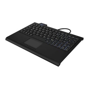 KeySonic Super Mini Tastatur Touchpad LED KSK-3210ELU DE