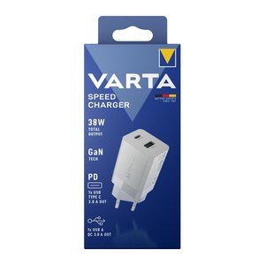 VARTA Speed Charger Ladeadapter weiß, 38 Watt