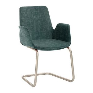 Mayer Besuchersessel myHELIOS petrol chrom Stoff 58,0 x 56,0 x 86,0 cm, 1 St.