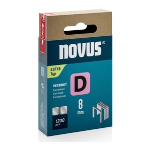 novus Tackerklammern 53F Flachdraht 8 mm, 1.200 St.
