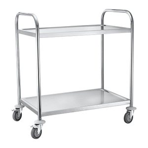 Servierwagen silber 84,5 x 52,5 x 94,0 cm