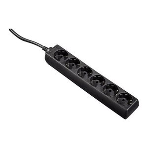 hama 6-fach Steckdosenleiste 1,4 m schwarz