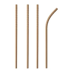 PAPSTAR Strohhalme pure flexibel braun Papier, knickbar, 100 St.