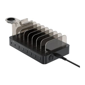 CONCEPTRONIC Ladegerät 8Port 6xUSB-A/2xC Multi 75WPD3.0 sw