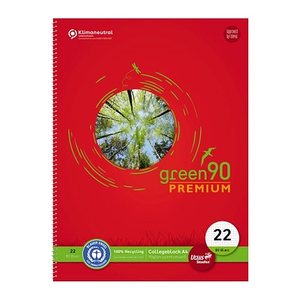 Staufen® Collegeblock Premio Lineatur 22 kariert DIN A4 ohne Rand, 1 St.