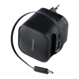 Intenso Compact Fast Charger 65W USB-C/USB-A Black