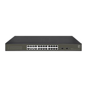 LevelOne Switch 24xGE/2xSFP 19" Hilbert SL