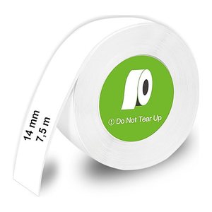 OLYMPIA Endlospapierrolle für Etikettendrucker weiß, 14,0, mm x 7,5 m, 1 Rollen