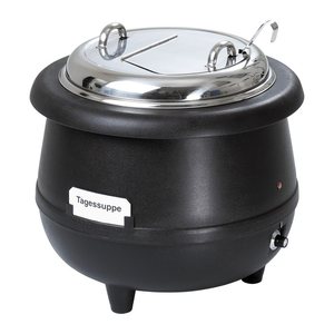 Bartscher Warmhaltetopf Suppentopf Gourmet schwarz 10,0 l 450 W
