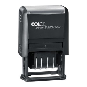 COLOP Datumstempel Printer S 220N selbstfärbend schwarz ohne Logo, 1 St.