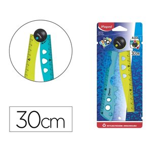 maped Lineal Croc Croc 15,0 / 30,0 cm, grün-türkis