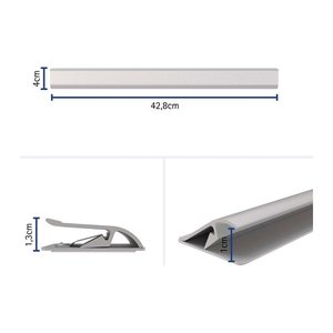 MAUL Klemmleiste 42,8 cm silber selbstklebend, 1 St.