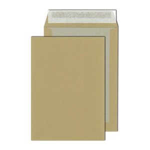 MAILmedia Papprückwandtaschen DIN B4 ohne Fenster braun 100 St.