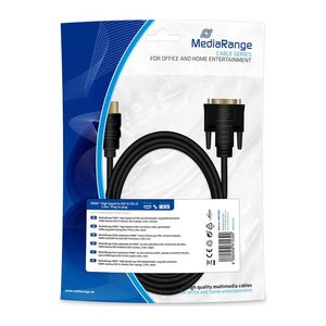 MediaRange HDMI-Kabel HDMI -> DVI 2.0m schwarz