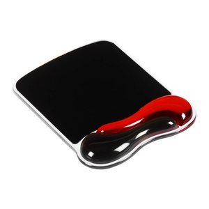 Kensington Mousepad mit Handgelenkauflage Duo Gel schwarz, rot