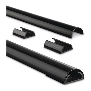 hama halbrund Alu Kabelkanal 110,0 cm schwarz