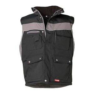 PLANAM® unisex Winterweste PLALINE schwarz, zink Größe XL