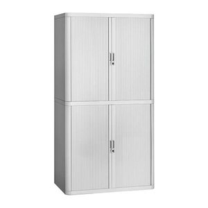 PAPERFLOW easyOffice Rollladenschrank lichtgrau ohne Fachböden 110,0 x 41,5 x 204,0 cm