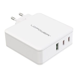 LC-Power USB-Ladegerät 110-240V für USB-C-/USB-A-Geräte 100W