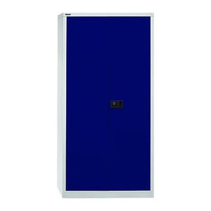 BISLEY Stahlschrank Universal E722A03G505 lichtgrau, oxofordblau 3 Fachböden 91,4 x 40,0 x 180,6 cm, aufgebaut, 1 St.