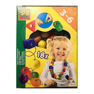 SES Creative® Fädelspiel mit Holzperlen Lernspiel, 1 St.