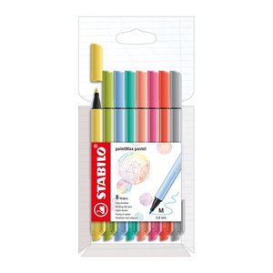 STABILO pointMax pastel Filzstifte farbsortiert, 8 St.