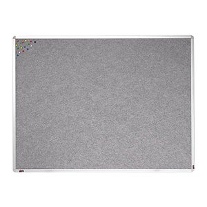 dots Pinnwand 120,0 x 90,0 cm Textil grau